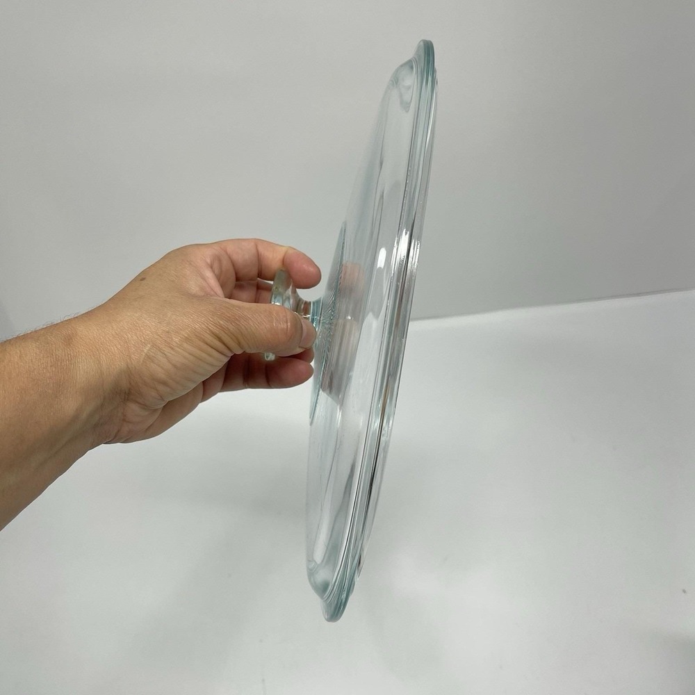 Pyrex Lid DC1.5C Clear Glass Oval Lid 11" X 8.5" Corning Ware Casserole Dishes - Picture 4 of 8
